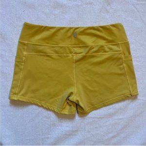 Born Primitive Yellow Athletic Shorts